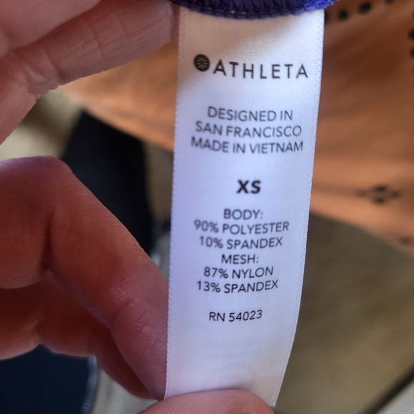 EUC Athleta Pacifica Illume UPF Fitted Tank Blue Purple Xsmall - Picture 12 of 12